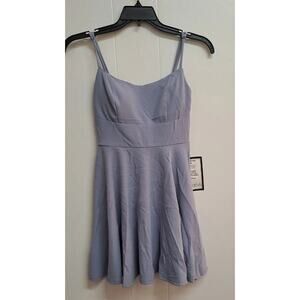 City Studio Blue Crotchet Back Sleeveless Dress‎ Women’s Size 7